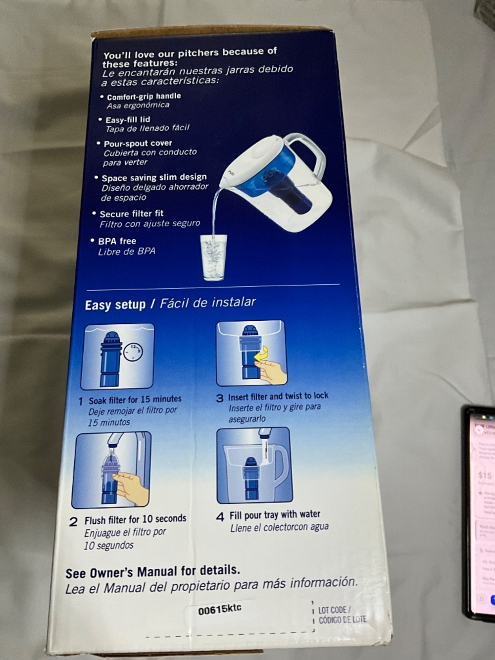 PUR 7-Cup Ultimate Water Pitcher Filtration System - Brand New In Box - Picture 5 of 9